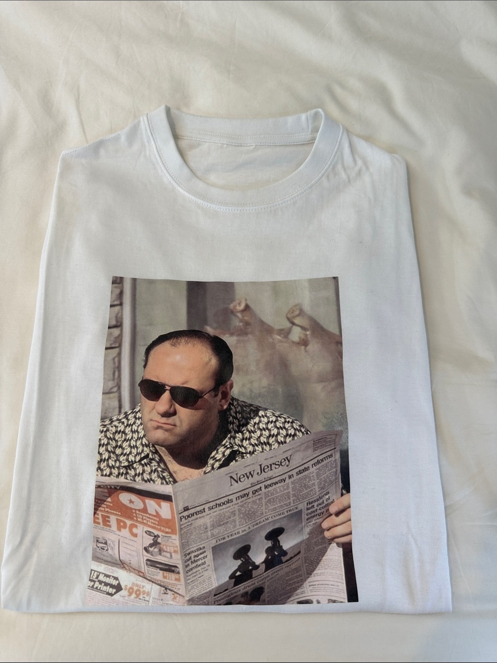 White Tony Soprano Men’s T-Shirt